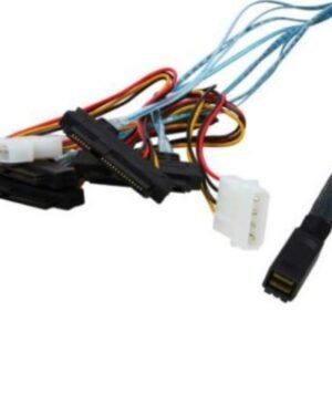 Micro SATA Cables ‌‌‌‌‌‌Internal Mini SAS HD SFF-8643 to 4 x 29-Pin SAS SFF-8482 Cable 1 Meter { Best Price In India } -Distributor