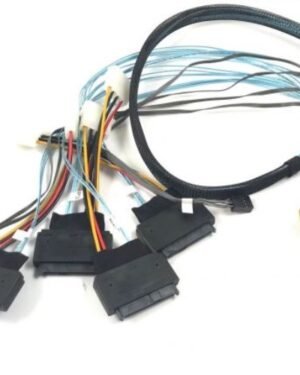Micro SATA Cables ‌‌SlimSAS 8i S‌FF-8654 to 4 X SFF-8639 U.3 Cable - 1 Meter { Best Price In India } -Distributor