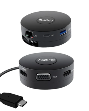 Black-i USB-C 6 in 1 Docking Hub Dealer/Best Price in India