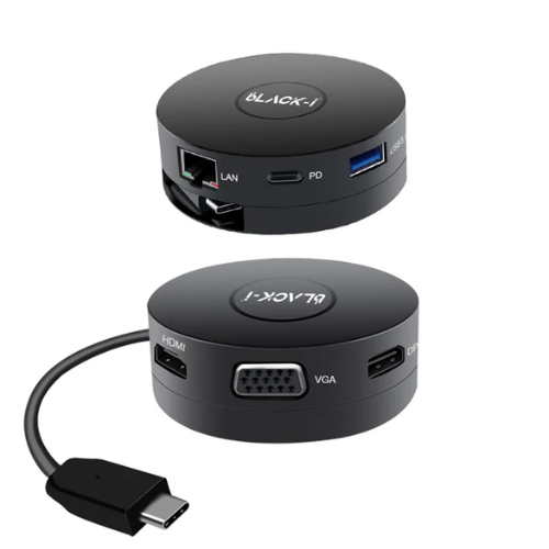 Black-i USB-C 6 in 1 Docking Hub Dealer/Best Price in India