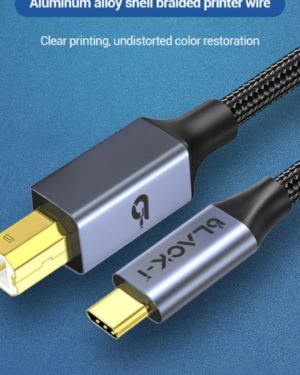 Black-i USB-C to Printer Cable 1.8 Meter Dealer/Best Price in India