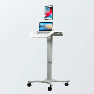 CTA DIGITAL Height-Adjustable Rolling Medical Workstation Cart with VESA Plate SKU: QPAD-HRSW- (Best Price in India)