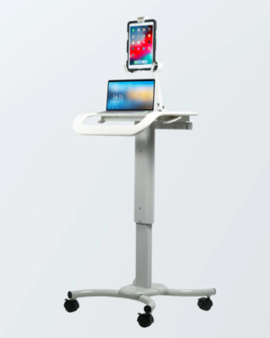 CTA DIGITAL Height-Adjustable Rolling Medical Workstation Cart with VESA Plate SKU: QPAD-HRSW- (Best Price in India)