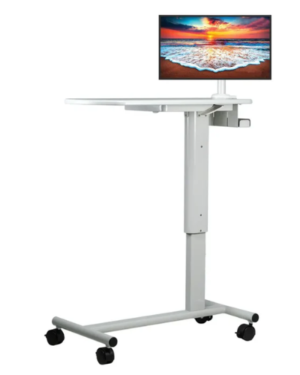 CTA DIGITAL Height-Adjustable Rolling Medical Workstation Cart with Adjustable VESA Arm Mount SKU: QPAD-HRWV- (Best Price in India)