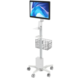 CTA DIGITAL Medical Rolling Cart with Basket, Storage Box, and Handle Add-On Accessories SKU: PAD-MEDRCBW - (Best Price in India)