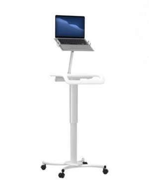 CTA DIGITAL Height-Adjustable Rolling Workstation Cart with Holder SKU: QPAD-HRSWLT- (Best Price in India)