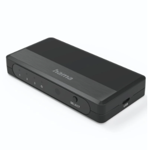 Hama HDMI™ Toggle Switch, 3 Inputs, 1 Output- (Best Price in India)