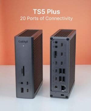 CalDigit TS5 Plus Thunderbolt 5 Docking Station (20 Ports, 140W Power Delivery, 10GbE) – Official Authorized Distributor